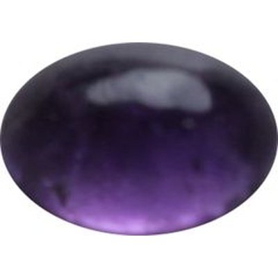 Améthyste naturelle ovale cabochon 6x4 mm 0.55 carat