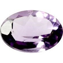 Améthyste ovale a facettes 8x6 mm 1.09 carats