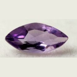 Améthyste taille marquise a facettes 8x4 mm 0.54 carats