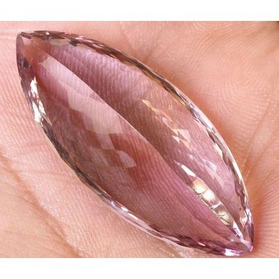 Ametrine marquise a facettes 38mm-16mm-10.77mm 36.65 Carats
