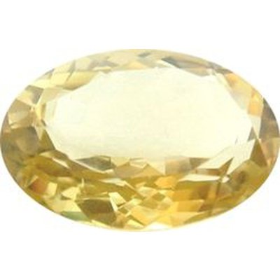 Citrine naturelle ovale a facettes 16x12 mm 6.35 carats