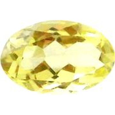 Citrine naturelle ovale a facettes 7x5 mm 0.80 carat