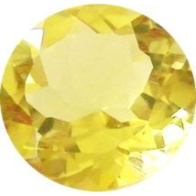 Citrine naturelle ronde a facettes 6 mm 0.82 carats