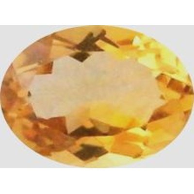 Citrine or ovale a facettes 10x8 mm 2.40 carats