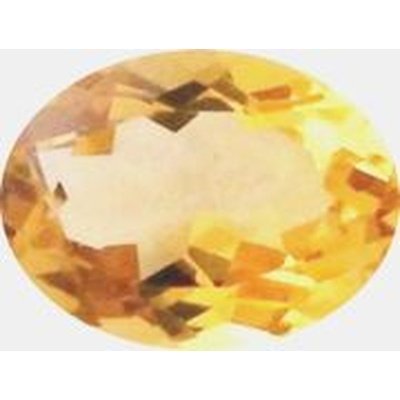 Citrine or ovale a facettes 6x4 mm 0.40 carat