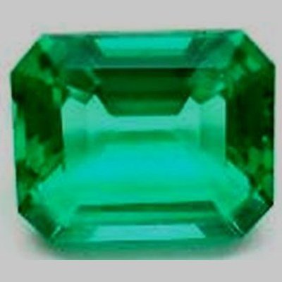 Emeraude hydrothermale octogonale 8x6 mm 1.48 carat