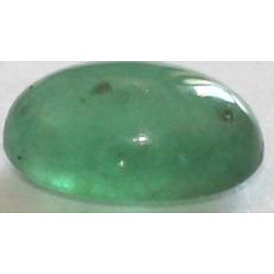 Emeraude naturelle taille ovale cabochon 5x3 mm 0.28 carat
