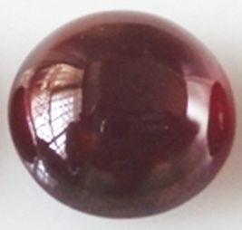 Grenat hessonite rond cabochon 9 mm 4.00 carats