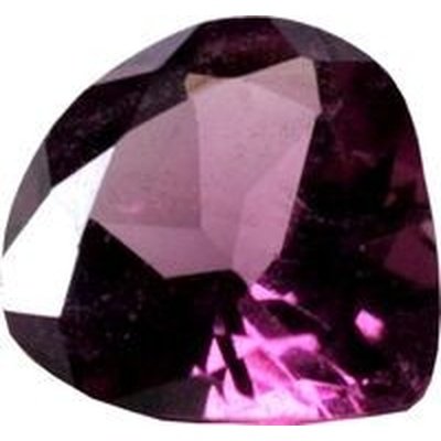 Grenat rhodolite coeur a facettes 7 mm 1.20 carats