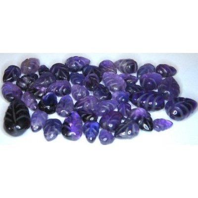 Lot de 100 carats d'amethystes naturelles sculptees