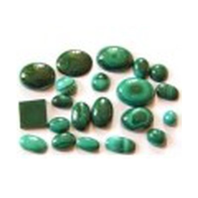 Lot de 100 carats de Malachite naturelle tailles diverses