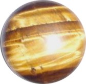 Oeil de tigre rond 8 mm 2.10 carats