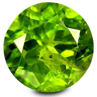 Péridot naturel rond a facettes 9.62x9.62x6.04 mm 3.84 carats