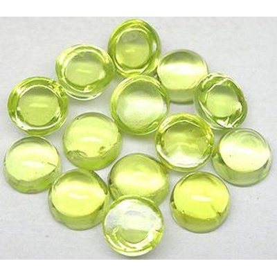 Péridot naturel taille ronde cabochon 3 mm 0.19 carat