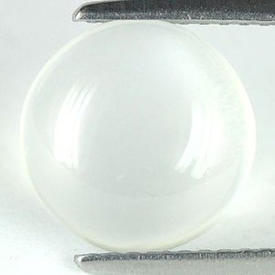 Pierre de lune naturelle ronde cabochon 12 mm 6.00 carats