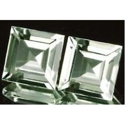 quartz vert naturelle  carrée 6x6 mm 0.91  carat