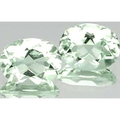 Prasiolite naturelle ovale a facettes 7x5 mm 0.80 carat