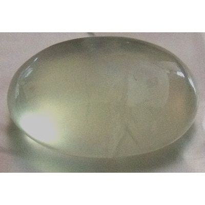 Prehnite taille ovale cabochon 11x9 mm 4.45 carats