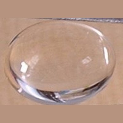 Quartz blanc taille ovale cabochon 18x13 mm 12.00 carats