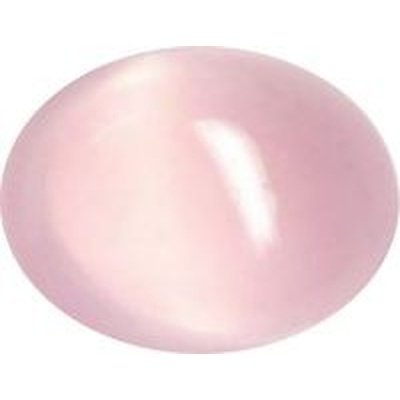 Quartz rose taille ovale cabochon 14x10 mm 6.40 carats