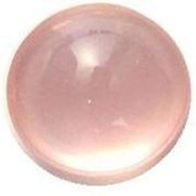 Quartz rose taille ronde cabochon 14 mm 10.80 carats