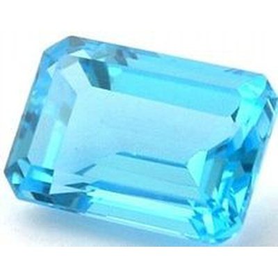 Topaze bleu suisse octogonale 10x8 mm 4.00 carats