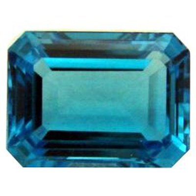 Topaze bleu suisse octogonale 20x15 mm 26.00 carats
