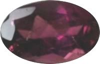 Tourmaline rose ou rubellite ovale a facettes 5x3 mm 0.24 carat