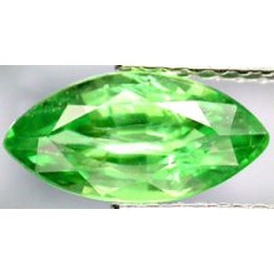 Tsavorite marquise a facettes 5x2.5 mm 0.14 carat