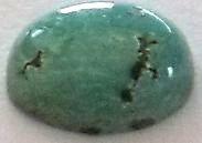 Turquoise taille ovale cabochon 8x6 mm 1.15 carats