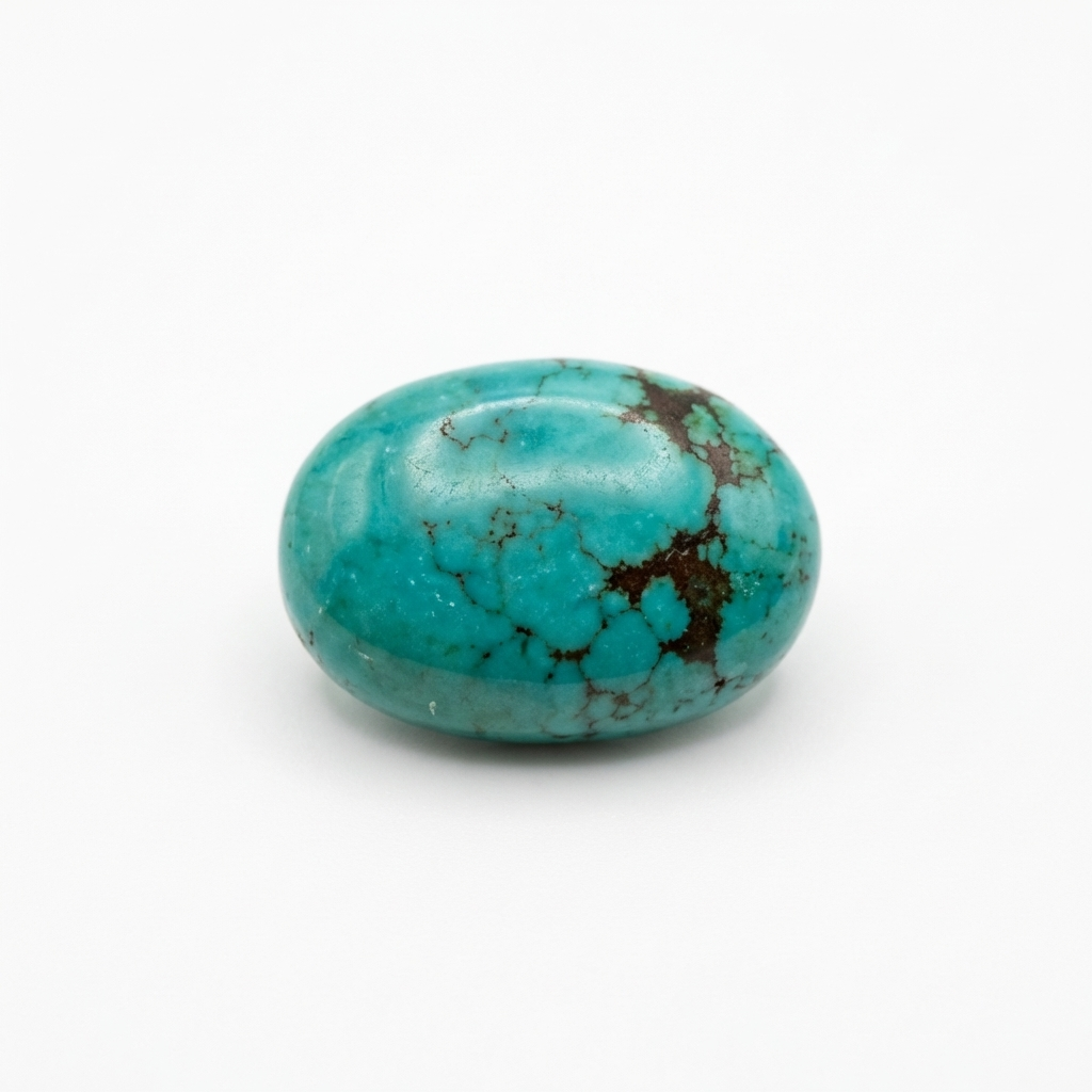 Turquoise taille ovale cabochon 25x18 mm 16.00 carats