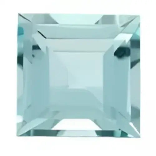 Aigue-Marine Pierre carrée 3.5 mm