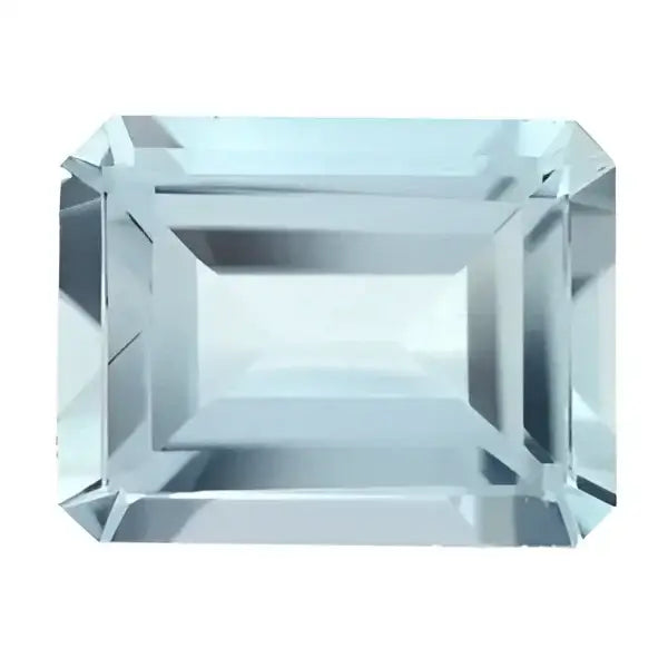 Aigue marine octogonale 8x6 mm 1.30 carats