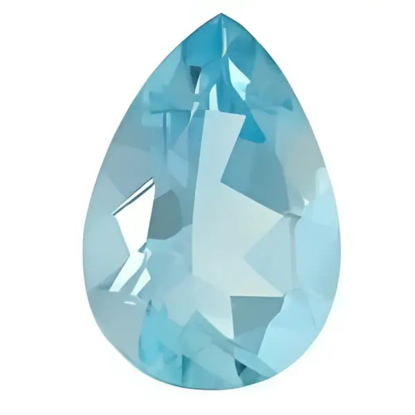 Aigue Marine Pierre poire 9x6 mm
