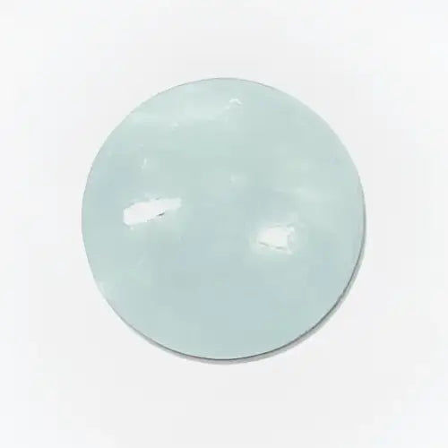 Aigue marine ronde cabochon 6 mm 1.30 carat