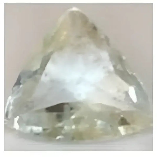 Aigue marine trilliant a facettes 11x10x5 mm 2.35 carats