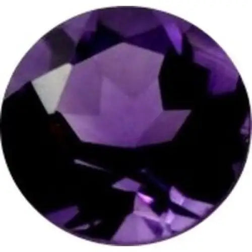 Améthyste Afrique ronde a facettes 6 mm 0.73 carat