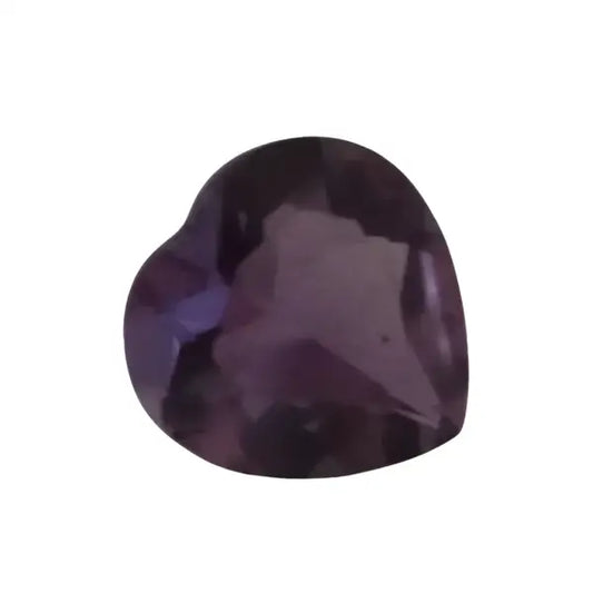 Améthyste coeur a facettes 10 mm 2.72 carats