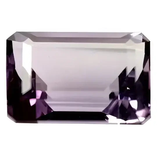 Pierre amethyste taille emeraude 20x15 mm