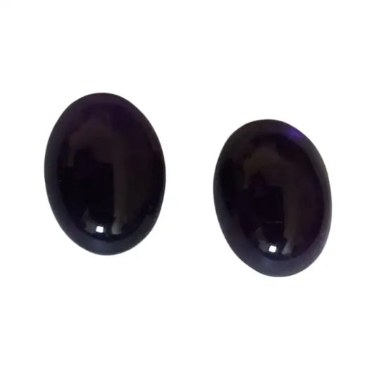 amethyste cabochon violets foncé