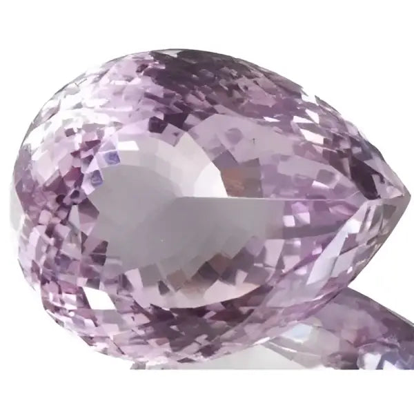 Améthyste taille poire a facettes 29x23 mm 78.05 carats