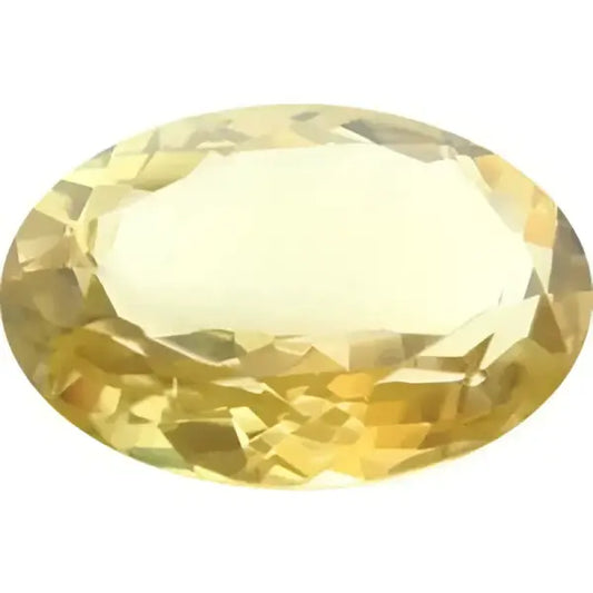 Citrine naturelle ovale a facettes 16x12 mm 6.35 carats