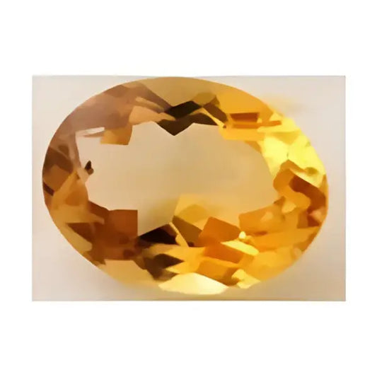 Citrine or ovale a facettes 8x6 mm 1.14 carats
