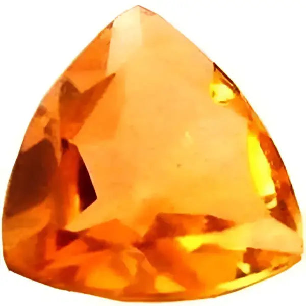 Citrine or trilliant a facettes 5 mm 0.42 carats