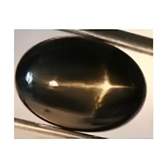 Diopside étoilé ovale cabochon 9x7 mm 2.40 carats