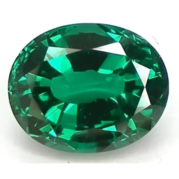 Emeraude Verte de Zambie de 8,75 ct Taille Ovale - Certificat Emeraude Verte de Zambie de 8,75 ct Taille Ovale - Certificat