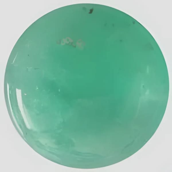 Emeraude naturelle taille ronde cabochon 3 mm 0.20 carat