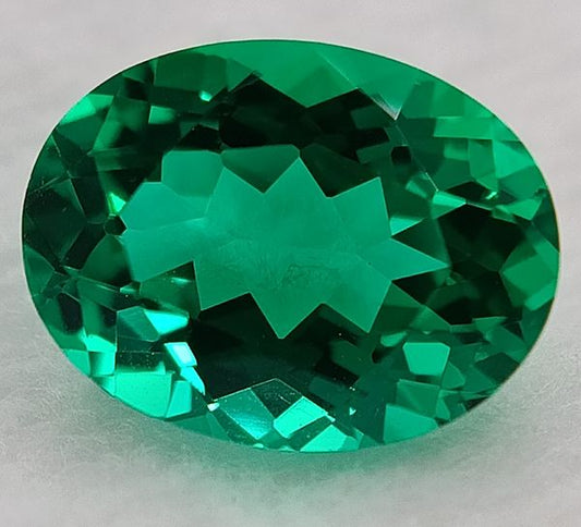 Émeraude Synthétique 8x6 Vert Colombie Facettes 1