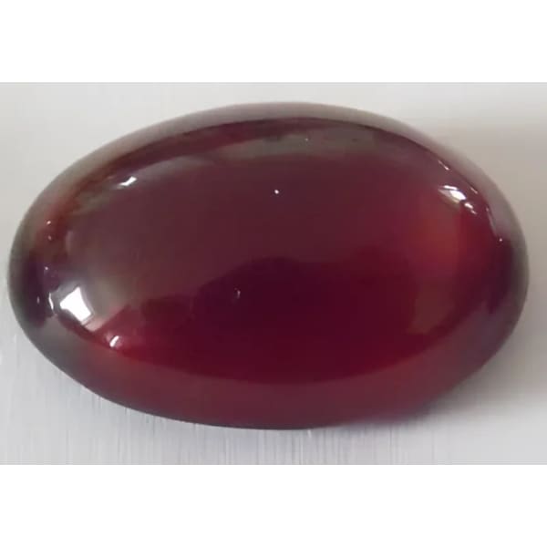 Grenat hessonite ovale cabochon 18x13 mm 14.60 carats
