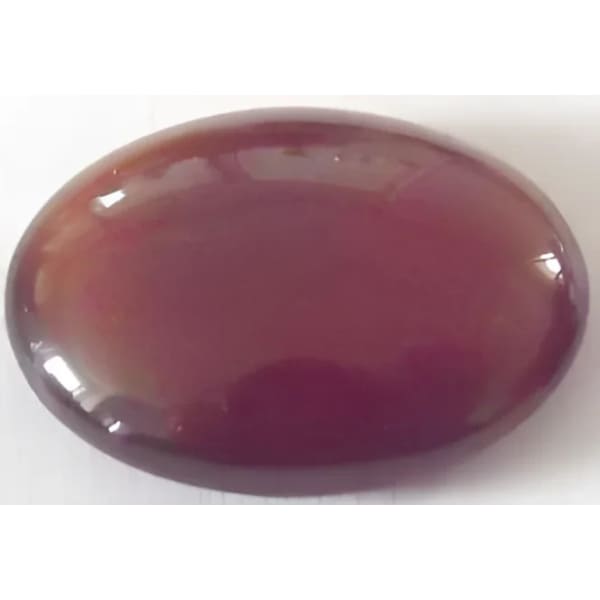 Grenat hessonite ovale cabochon 20x15 mm 16.00 carats